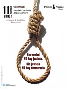 Los Peones Negros de Torrelodones continúan reclamando “la verdad” sobre el 11-M
