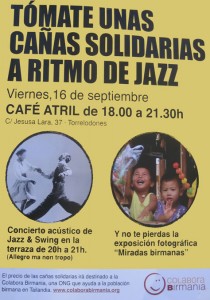 Cañas solidarias a ritmo de Jazz en Torrelodones