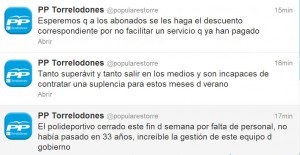 El PP de Torrelodones denuncia que el Polideportivo se ha cerrado el fin de semana por falta de personal