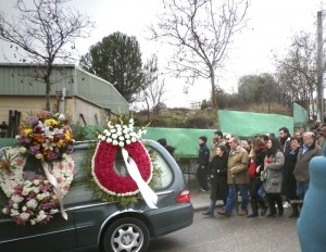 Cortejo fúnebre de Ismael Gonzalez de la Iglesia en Torrelodones