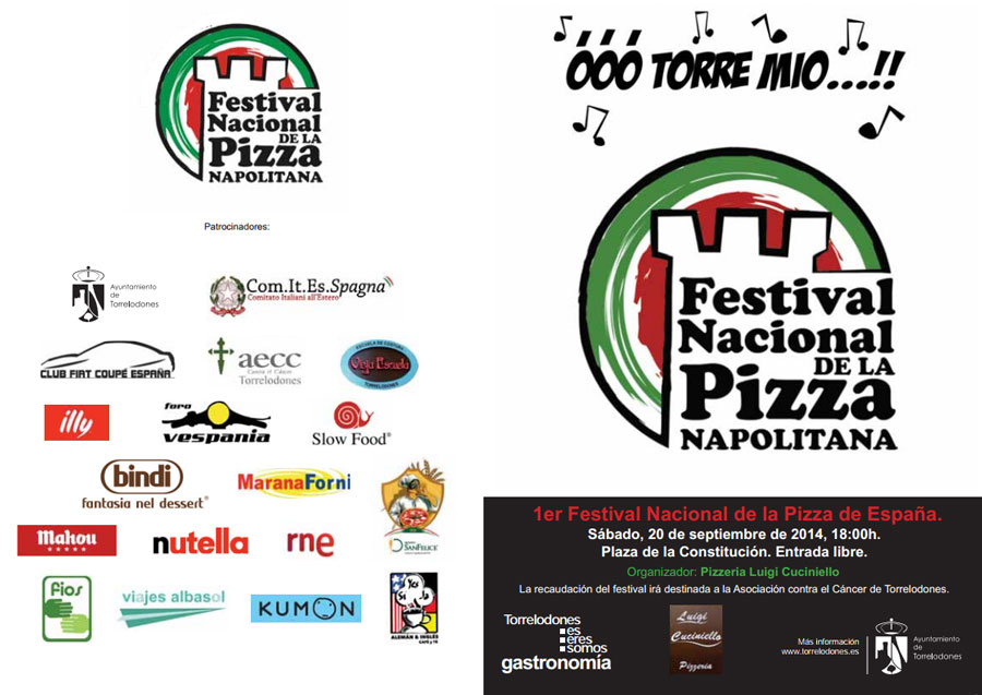 Pizzeria Luigi Cuciniello organiza el I Festival Nacional de la Pizza Napolitana - Será a beneficio de la Asociación Contra el Cáncer de Torrelodones
