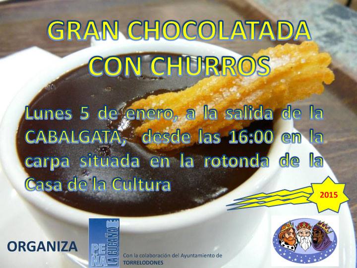 La Peña La Cucaña de Torrelodones invita a chocolate con churros al inicio de la Cabalgata