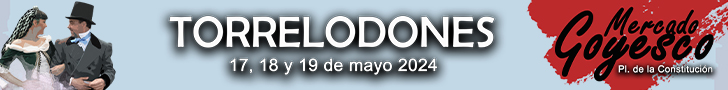 Cartel Mercado Goyesco en la Plaza de la Constitución de Torrelodones, días 17, 18 y 19 de mayo de 2024